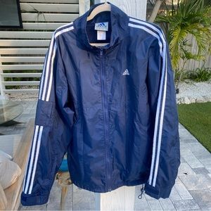 Adidas Windbreaker - Navy Size Large